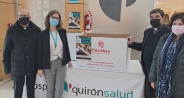 Quirónsalud recoge casi 1.000 kilos de alimentos para Cáritas en la provincia de Toledo