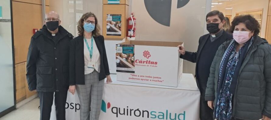 Quirónsalud recoge casi 1.000 kilos de alimentos para Cáritas en la provincia de Toledo