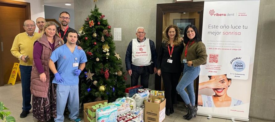 Ribera Hospital de Molina se suma a la campaña de recogida de alimentos de Cáritas